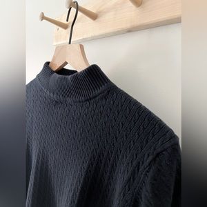 Rebecca Malone Knitted Mocneck Sweater